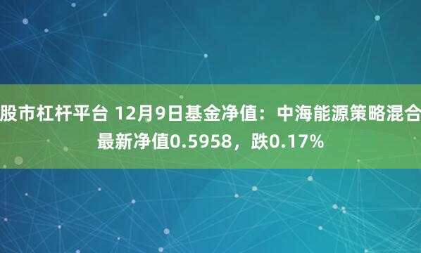 股市杠杆平台 12月9日基金净值：中海能源策略混合最新净值0.5958，跌0.17%