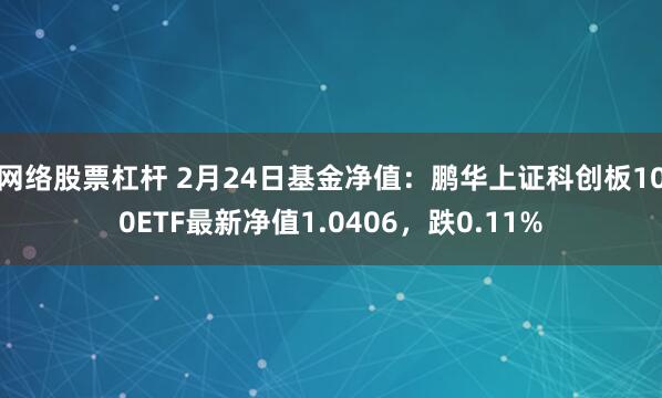 网络股票杠杆 2月24日基金净值：鹏华上证科创板100ETF最新净值1.0406，跌0.11%